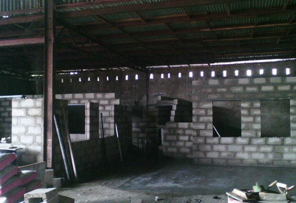 warehouse under construction